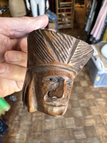 Vintage hand carved real briar - carved,