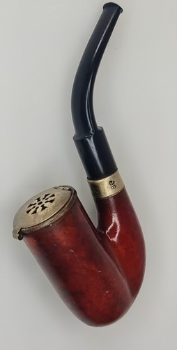 Antique smoking pipe hinged - smoking,